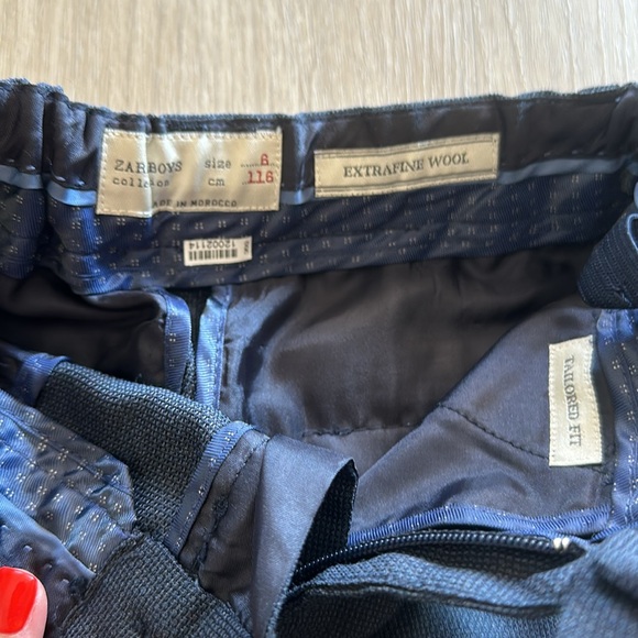 Zara Kids Boys Navy Slacks, size 6 - Picture 2 of 2